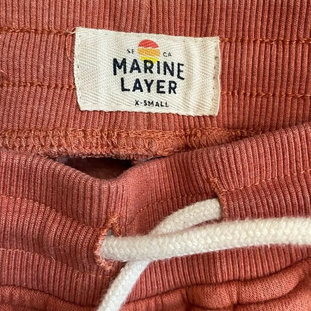 Marine Layer Orange Jogger XS EUC